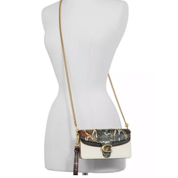 Coach Leather & Snakeskin Tabby Crossbody - Picture 3 of 5